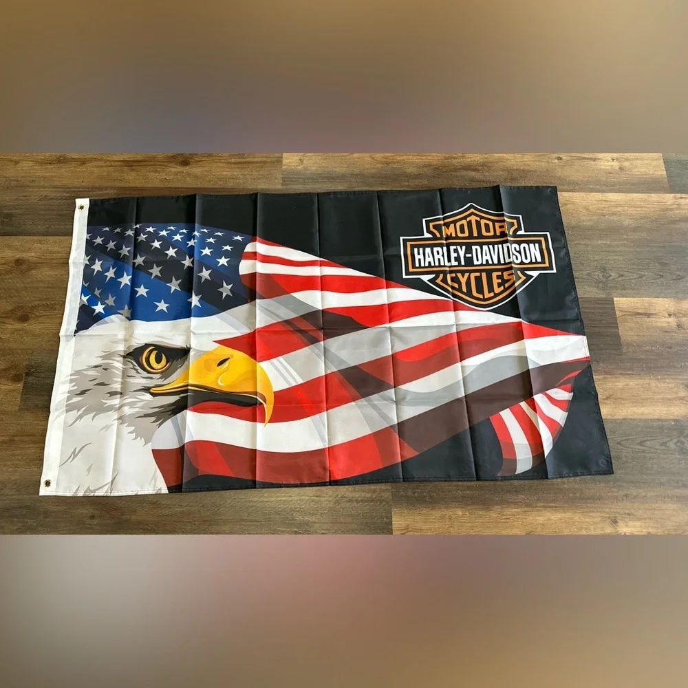 Harley Davidson flag 3 by 5 feet outdoor banner new in package